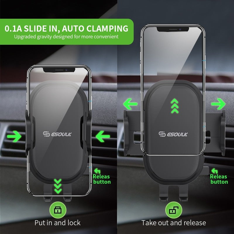Esoulk One Touch  Air Vent Car Mount-Black (1103565)