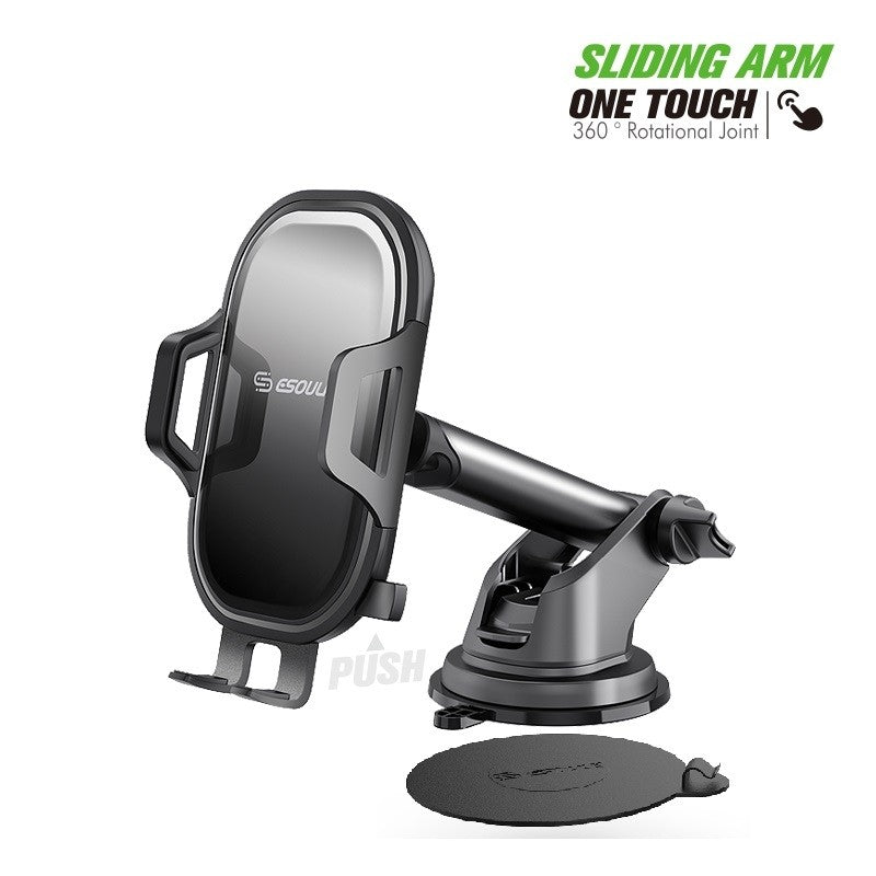 Esoulk Dashboard Car Mount With 3M Adhesive Pad - Black (1102532)
