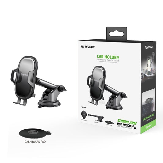 Esoulk Dashboard Car Mount With 3M Adhesive Pad - Black (1102532)