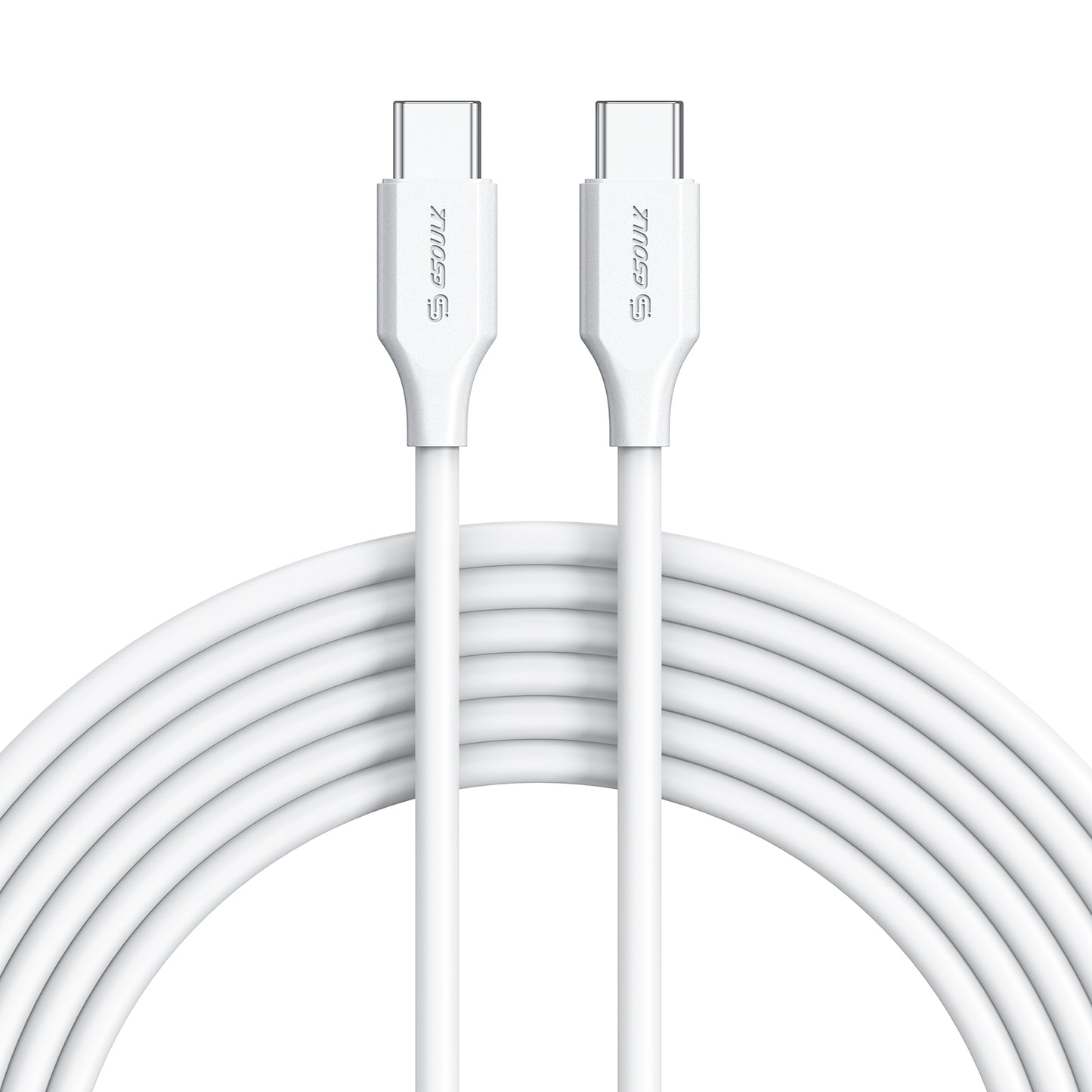 Esoulk 5Ft 60W USB-C Fast Charging Cable - White (1103135) (MSRP $39.99)