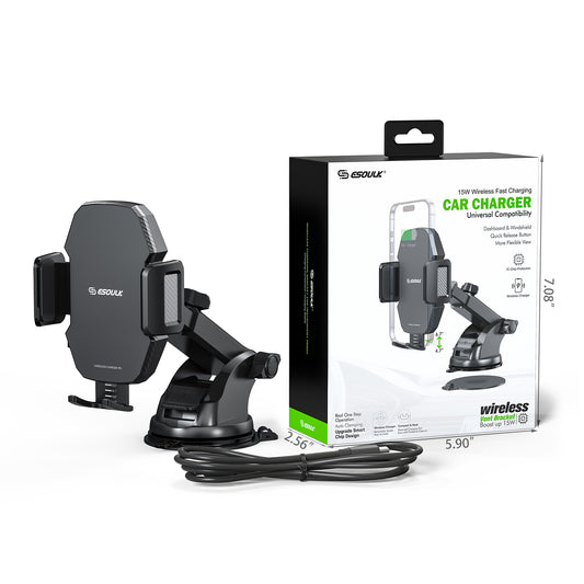 Esoulk 15W Wireless Fast Charging Car Mounts Charger (1107794)