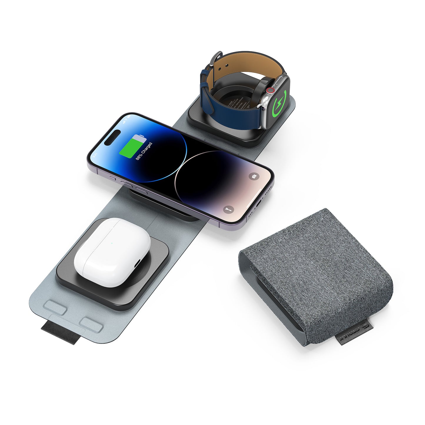 Esoulk 15W 3-in-1 Collapsible Magnetic Wireless Charger (1103045) (MSRP 59.99)