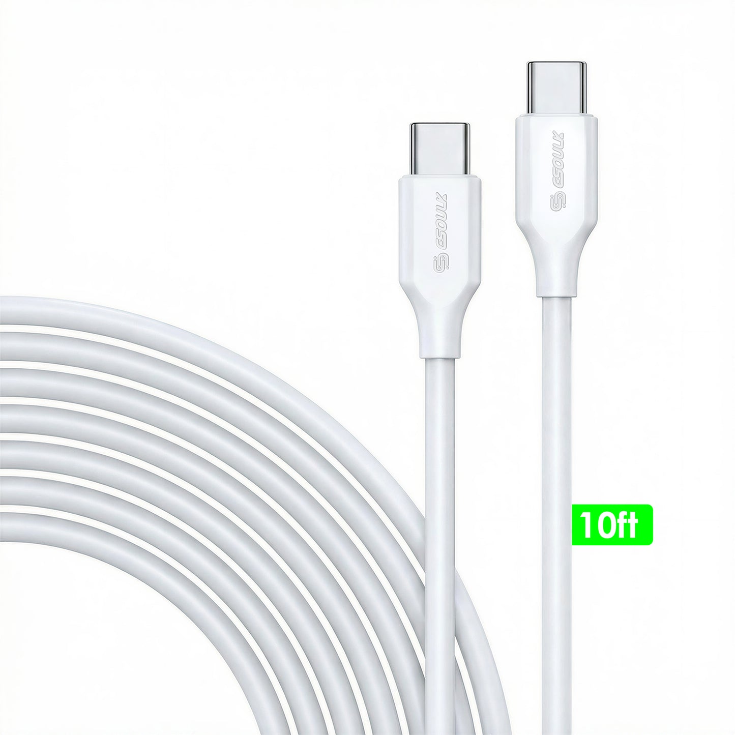 Esoulk 10FT 60W USB-C TO USB-C Charging Cable ( 1108012) (MSRP $49.99)