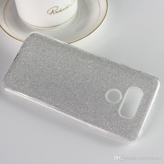 Galaxy J2 Pure TPU+PC Hybrid Shining Bling Glitter Case Protective Cover - Silver (589)