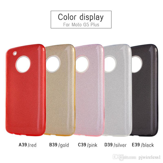 Galaxy J2 Pure TPU+PC Hybrid Shining Bling Glitter Case Protective Cover - Black (588)