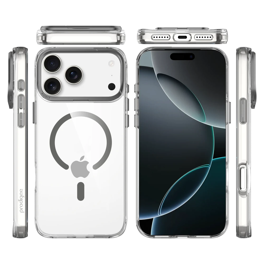 Prodigee - Kick It MagSafe Case for Apple iPhone 17 Pro - Clear  ( 1103645) (MSRP $69.99)