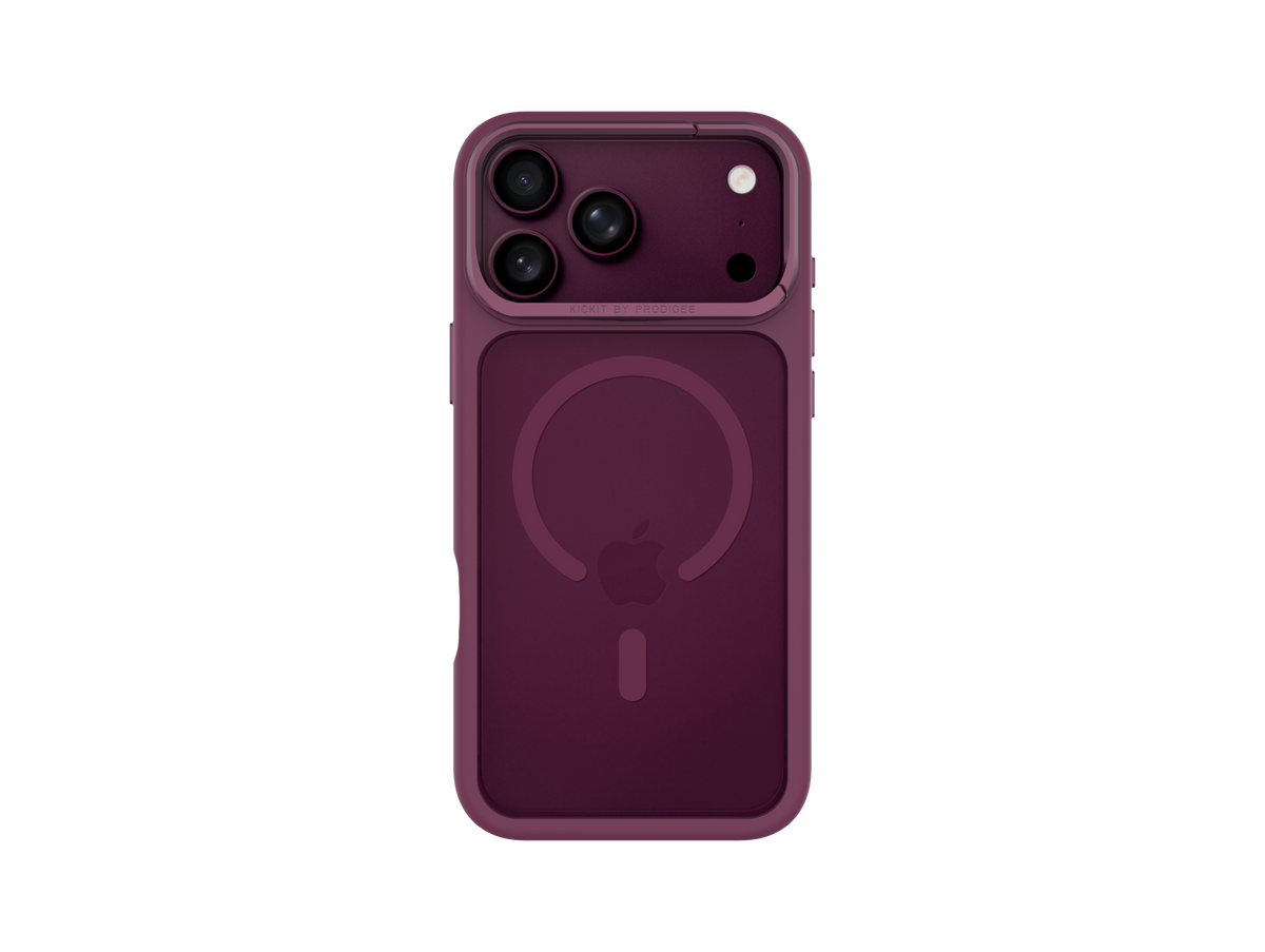 Prodigee iPhone 18/17 Pro: KickIt, Burgundy ( 1108233) (MSRP $69.99)