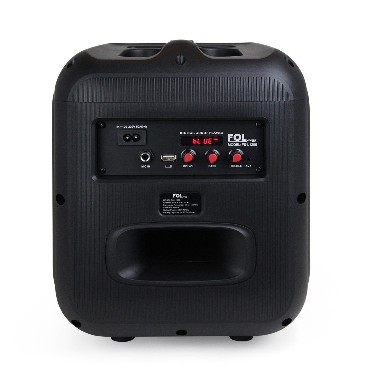 FS-L1206  PORTABLE TWS BLUETOOTH SPEAKER WITH LIGHT - BLACK (1107048)