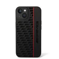 IPHONE 15 PRO - SILICONE HARD CASE BLACK MAGSAFE CARBON PATTERN - AMG (1106541)