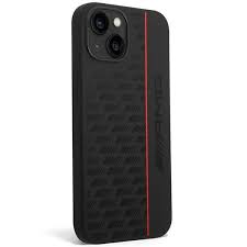 IPHONE 15 PRO - SILICONE HARD CASE BLACK MAGSAFE CARBON PATTERN - AMG (1106541)