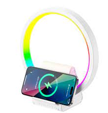 WIWU WI-W021 15W WIRELESS CHARGER WITH BLUETOOTH SPEAKER AND MULTIFUNCTIONAL DESK LAMP - WHITE (1106629)