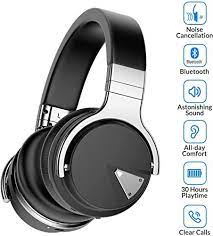 COWIN E7 Active Noise Cancelling Headphones Bluetooth Headphones with Mic Deep Bass Wireless Headphones Over Ear (Black) (1105138)