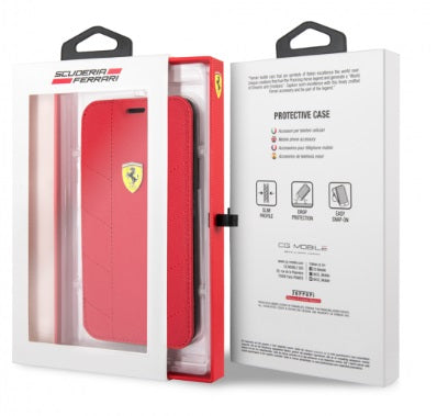 iPhone X/Xs Ferrari Urban Collection Hard Wallet Case Red(426)
