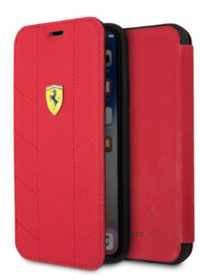 iPhone X/Xs Ferrari Urban Collection Hard Wallet Case Red(426)
