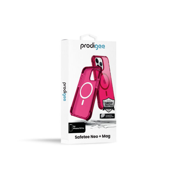 Prodigee iPhone 15 Pro Max Safetee Neo, Fuchsia + Mag Bright and Bold. Protection and Innovation Case   (1106199)