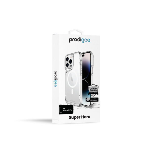 Prodigee iPhone 15 Pro Max Super Hero, Clear + Mag Case - Clear  (1106201)