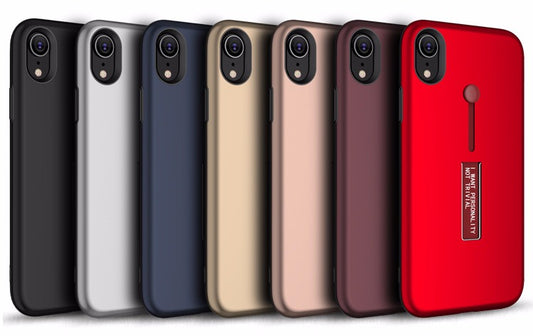 iPhone X/Xs High Quality Fashion Cases With Kickstand - Burgundy (3112)