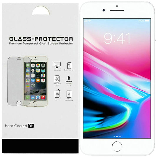Apple iPhone 8 Plus/7 Plus Tempered Glass in Blister Book Package (9607)