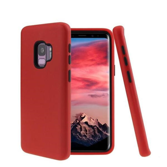iPhone 6/7/8 Plus Matte Finish 3 in 1 Hybrid Defender Phone Cases Red (1655)