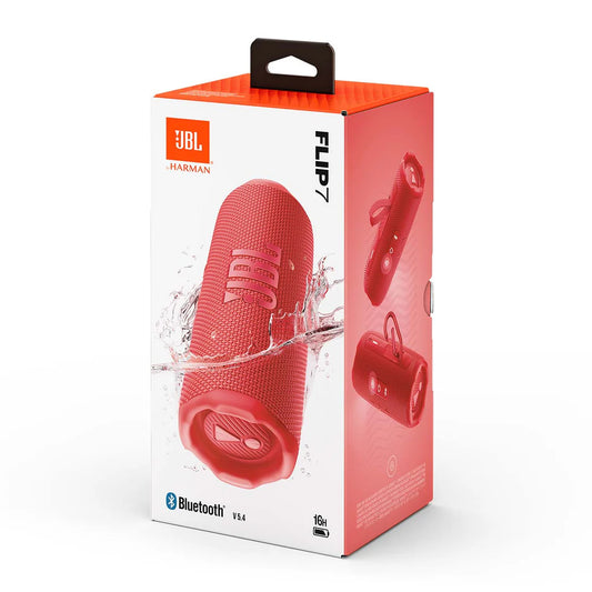 JBL Flip 7 Portable Waterproof Bluetooth Speaker - Red (1102945)