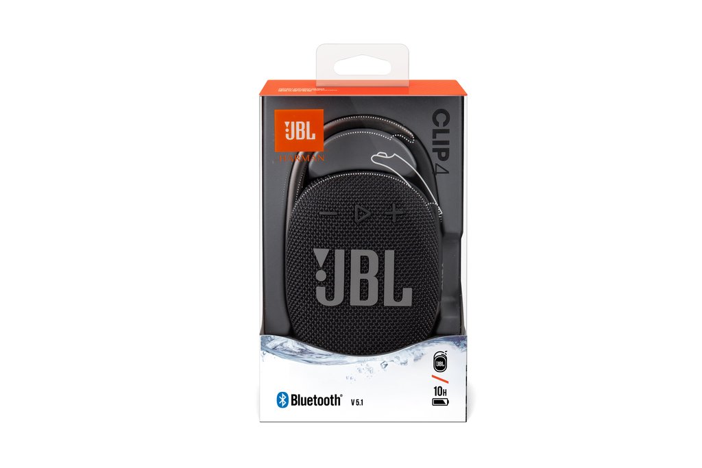 JBL Clip 4 Ultra-Portable Waterproof Speaker - Black (1102546)