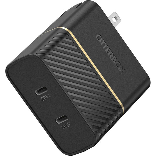 Otterbox 50W Combined Dual USB-C Wall Charger - Black Shimmer ( 1107591) (MSRP $49.99)