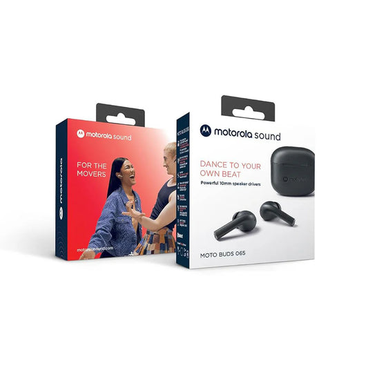 Motorola Buds 065 Bluetooth In-Ear True Wireless Earbuds - Black ( 1103474) (MSRP $49.99)