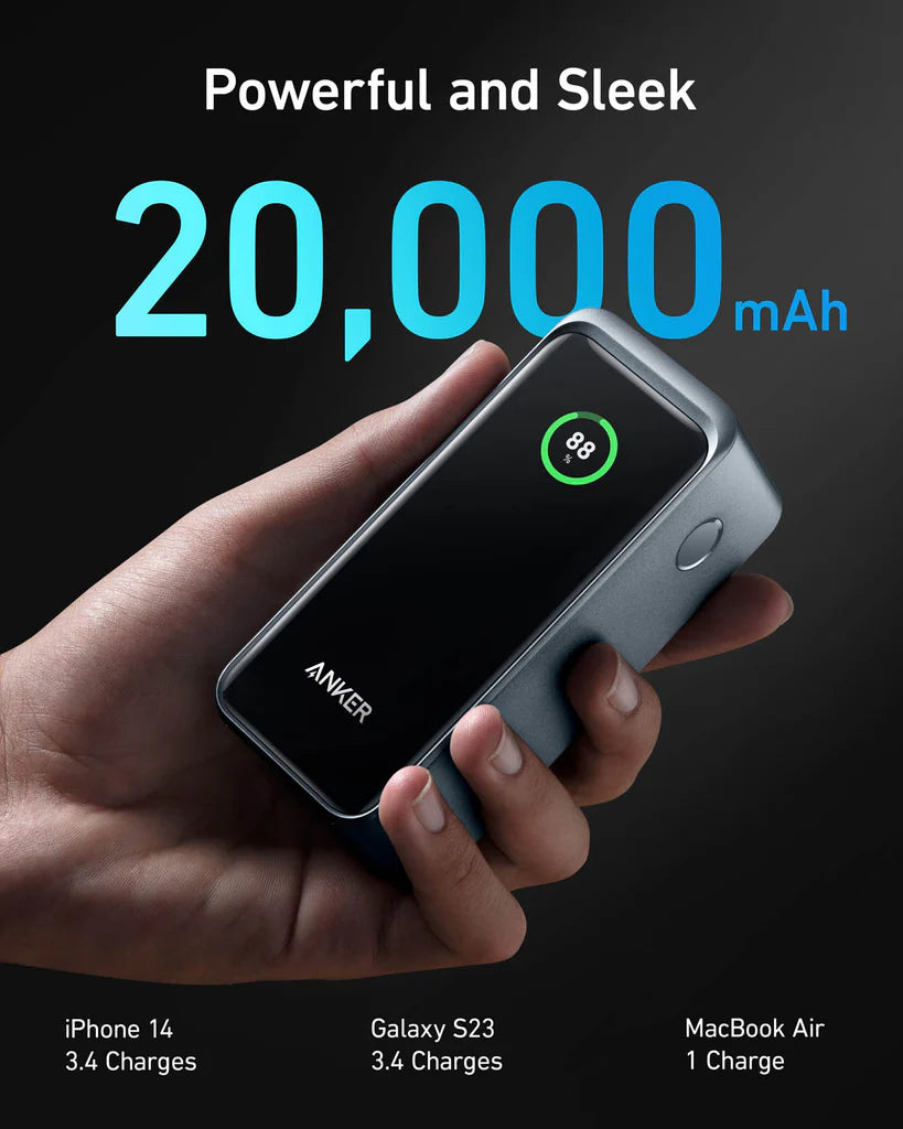 Anker Prime 20K mAh 200W 3-Port Power Bank - Black (1107805)