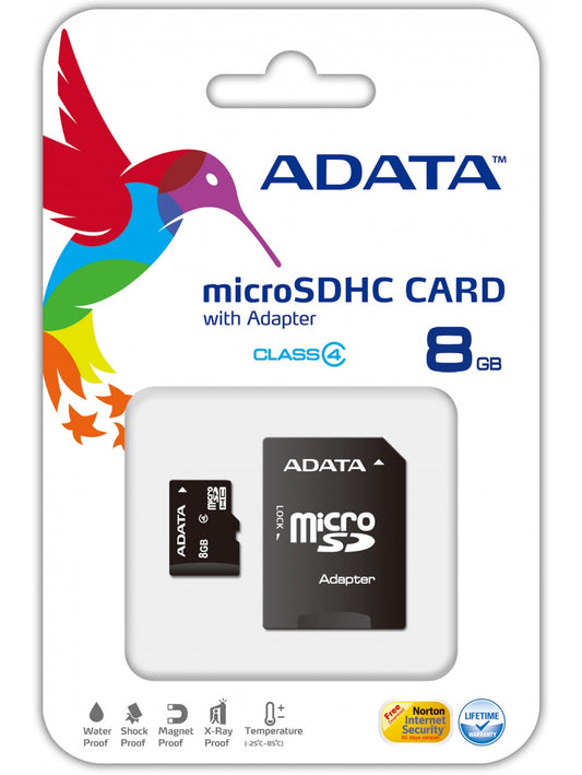 Adata 8GB Memory Card MicroSDHC Class 10 (1111)