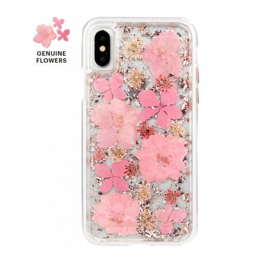 iPhone X/Xs Genuine Flower Case Pink (1708)