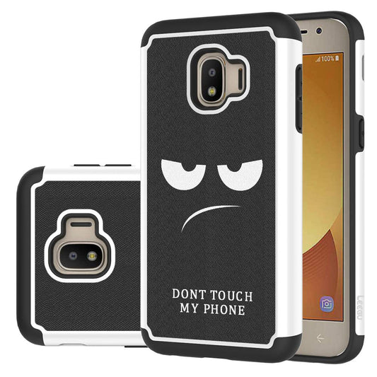 Galaxy J2 Pure dont touch my phone Painting protector case - Black (585)