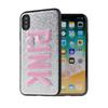IPHONE XS MAX Victoria Secret Pink Bling Glitter Soft Case- silver  (504)