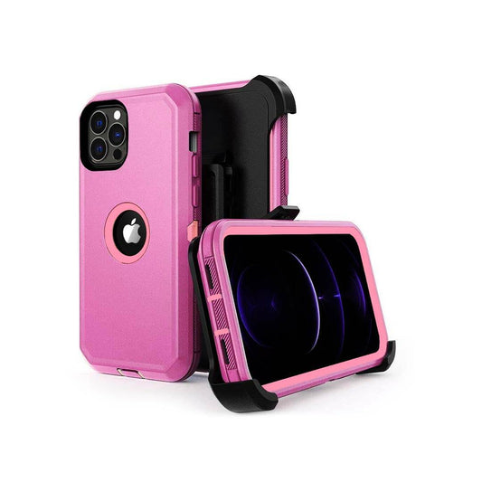Apple iPhone 13 Pro Max 6.7 Heavy Duty Armor Case with Clip - Pink (1102384)
