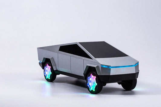 EONKO AN-A7 Tesla Cyber Pickup Car Shaped Bluetooth Speaker with TF/ LED/ USB/AUX/FM - Red (1102885)