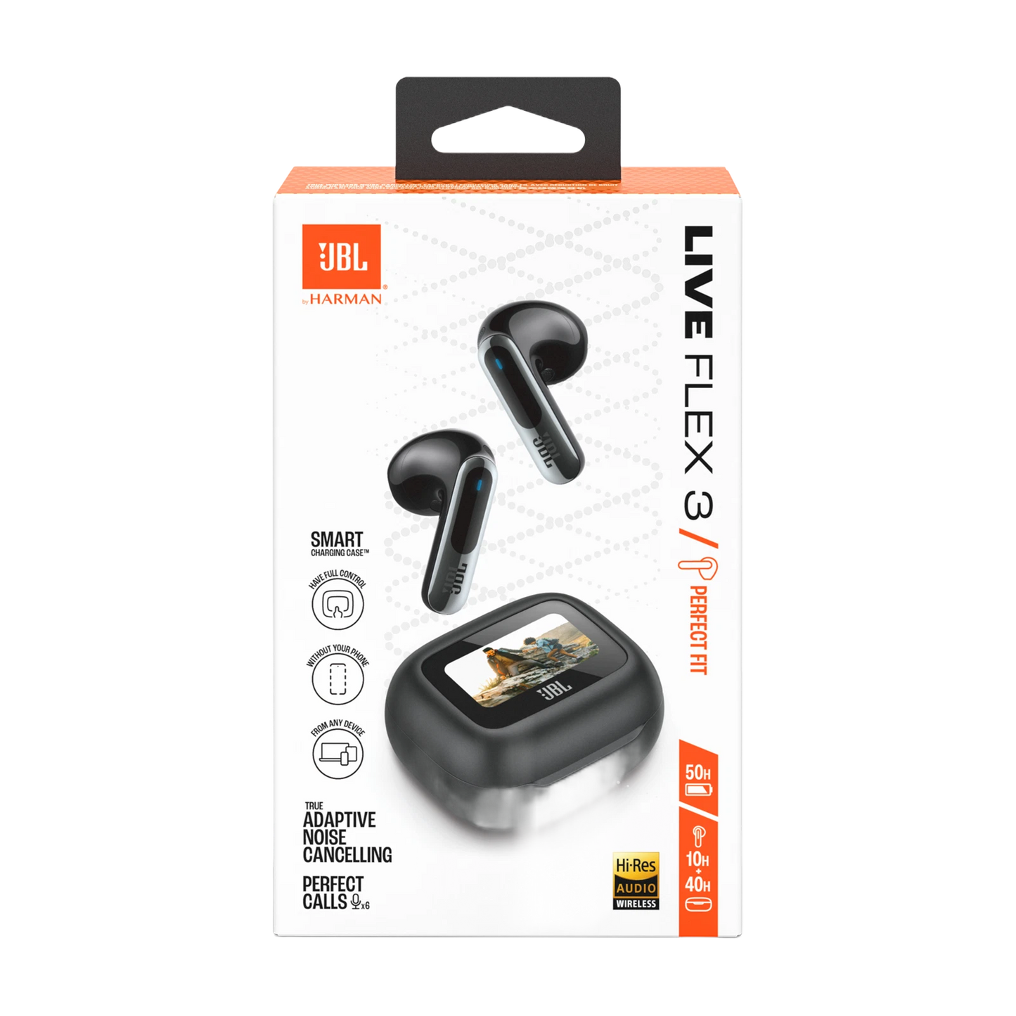 JBL Live Flex 3, True wireless noise-cancelling open-stick earbuds (1103157) (MSRP $249.99)