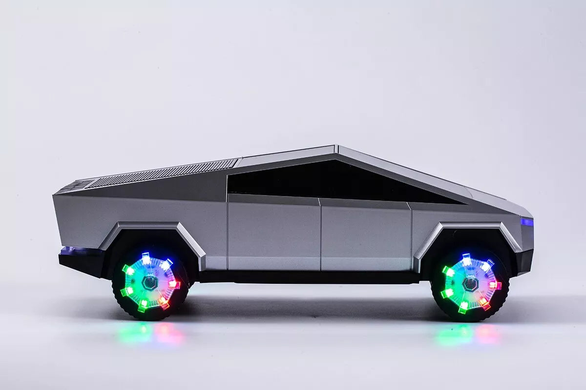 EONKO AN-A7 Tesla Cyber Pickup Car Shaped Bluetooth Speaker with TF/ LED/ USB/AUX/FM - Red (1102885)