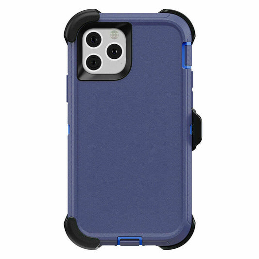 APPLE IPHONE 11 PRO MAX 6.5" DEFENDER CASE WITH CLIP - NAVY BLUE (9517)