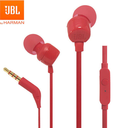 JBL Tune 110 Wired In-Ear Headphones - Red (1104073)
