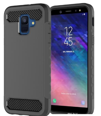 Galaxy A6 Carbon Fiber Case Black 1673