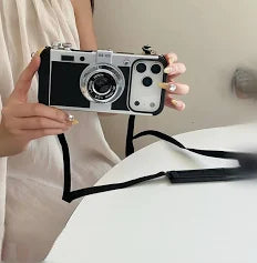 Phone Case - Original 2-In-1 Crossbody Retro Faux Camera Phone Case Suitable for iPhone 17 Pro Max, Creative Niche Full Protection Phone Case Plus ( 1108005) (MSRP $49.99)
