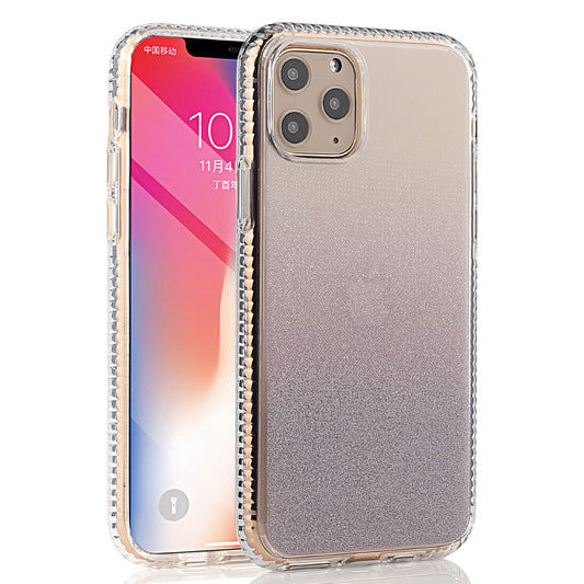 iPhone 11 Pro Max New luxury two tone charming color phone case - Clear/Purple (4896)