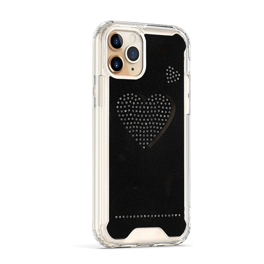 APPLE IPHONE 11 PRO - MOBILIZE JEWEL HYBRID CASE W/ DIAMONDS BRIEF IS LIFE BUT LOVE IS LONG - BLACK