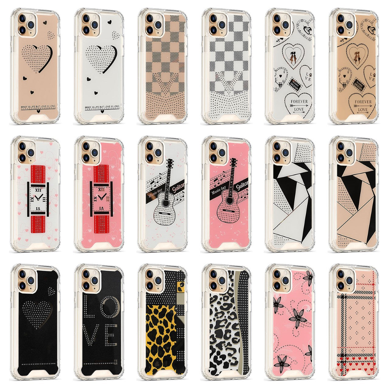 APPLE IPHONE 11 PRO - MOBILIZE JEWEL HYBRID CASE W/ DIAMONDS BRIEF IS LIFE BUT LOVE IS LONG - BLACK