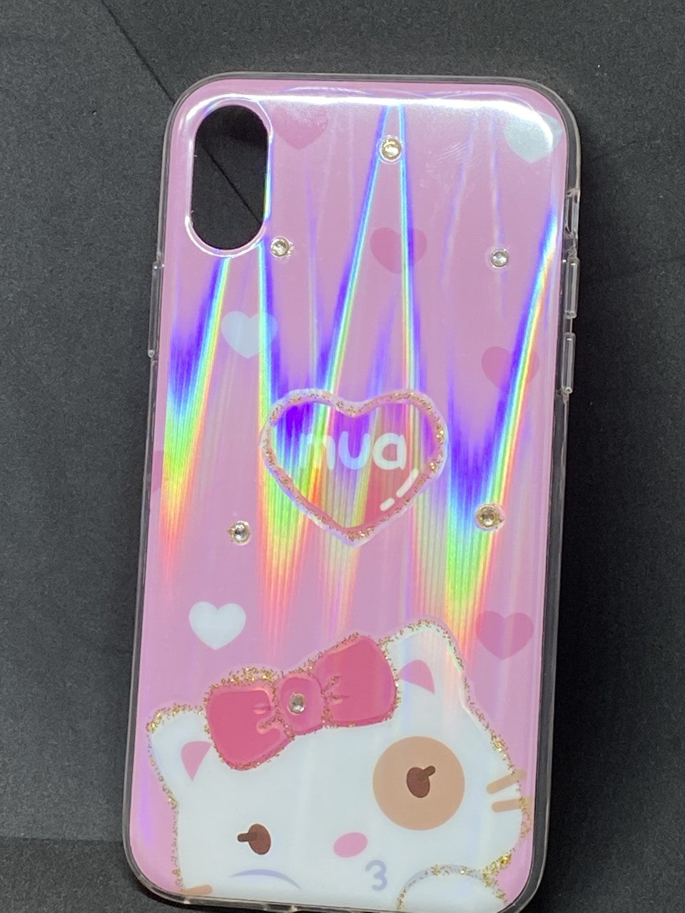 LOFTER MUA DIAMOND CASE WITH SOFT SILICON  FOR iPHONE XR  (4846)