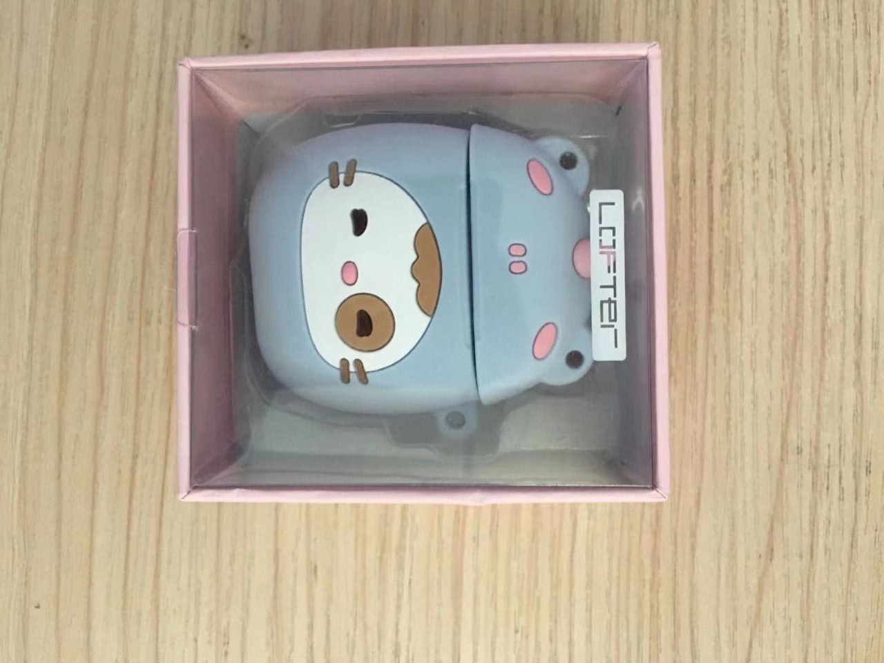 LOFTER Cute Soft Silicone For AirPods Case Protector Cover Wireless Bluetooth Headset Box Earbud Bag (4826)