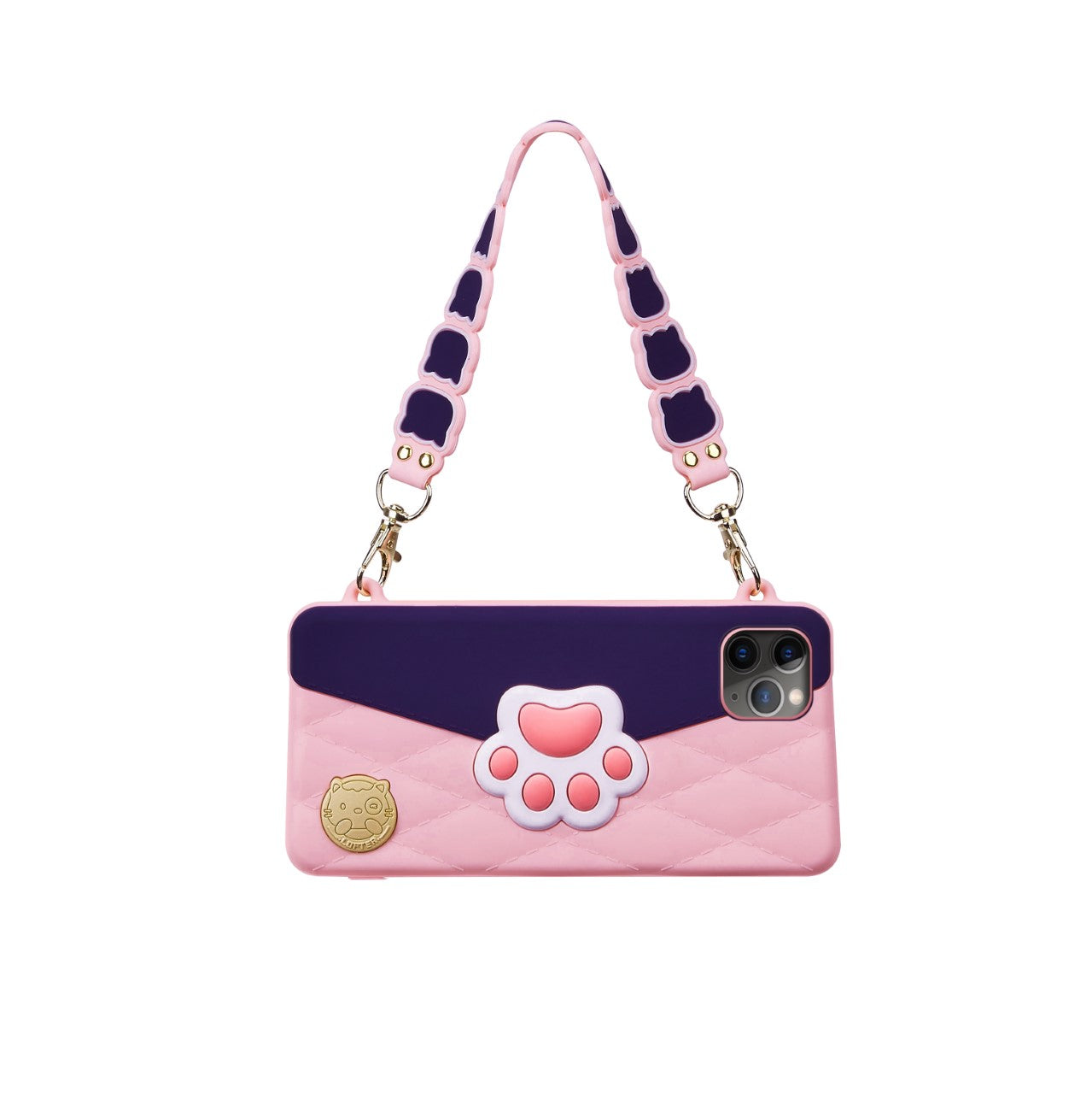 LOFTER CAT PAW CASE WITH SOFT SILICON AND LANYARD FOR iPHONE 11 Pro Max (4838)