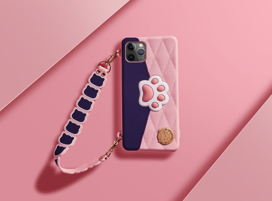 LOFTER CAT PAW CASE WITH SOFT SILICON AND LANYARD FOR iPHONE 11 Pro Max (4838)