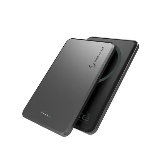 NineCarat Magnetic Power Bank (5K, Ultra Slim) Gray ( 1107490) (MSRP $59.99)