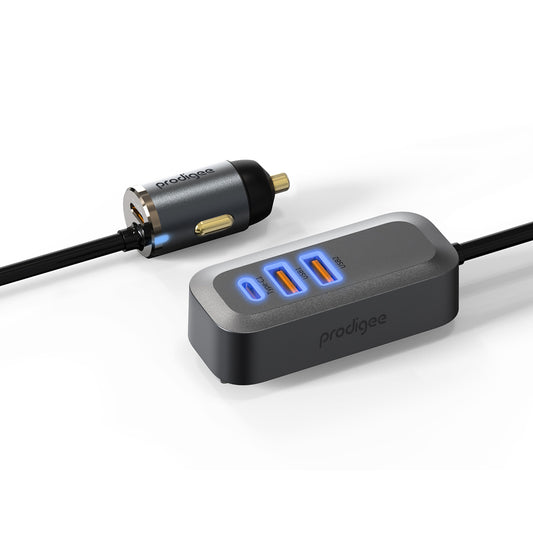 prodigee Energee Wagon 4-in-1 60W PD Car Charger - Black  (1107785)