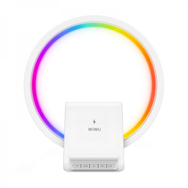 WIWU WI-W021 15W WIRELESS CHARGER WITH BLUETOOTH SPEAKER AND MULTIFUNCTIONAL DESK LAMP - WHITE (1106629)